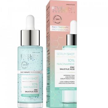 Ser anti-imperfectiuni cu niacinamide Eveline Cosmetics 10% Serum Shot, 30 ml