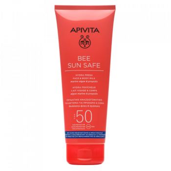 Lapte protectie solara corp si ten SPF50 Apivita Bee Sun Safe, 200 ml