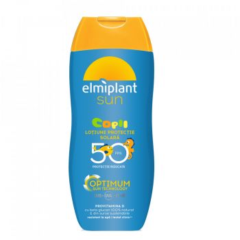 Lotiune de protectie solara pentru copii cu SPF 50 Elmiplant Optimum Sun, 200 ml