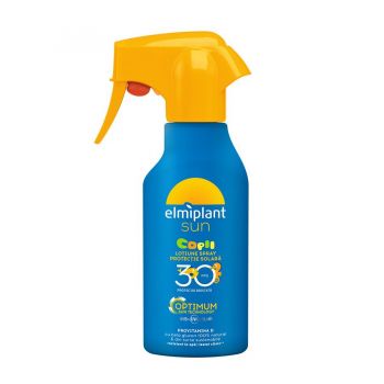 Lotiune spray pentru copii cu protectie solara ridicata Elmiplant SPF 30, 200 ml
