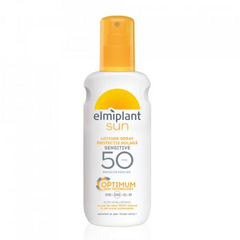 Lotiune spray pentru protectie solara cu SPF 50+ Elmiplant Optimum Sun, 200 ml