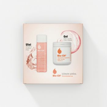 Pachet Ulei pentru ingrijirea pielii 125 ml + Gel pentru ingrijirea pielii uscate, 200 ml, Bio Oil