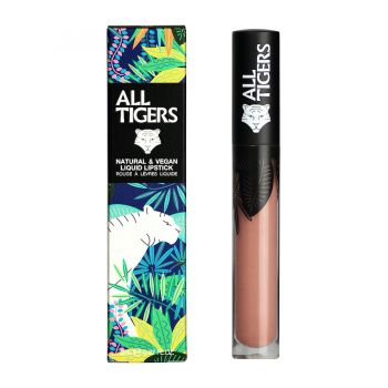 Ruj de buze lichid mat Natural & Vegan All Tigers, 8 ml (Nuanta Ruj: 681 Trust my instinct)