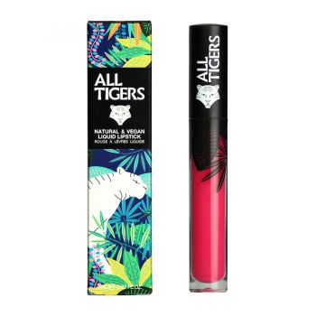 Ruj de buze lichid mat Natural & Vegan All Tigers, 8 ml (Nuanta Ruj:  786 Own the stage)