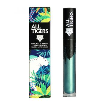 Ruj de buze lichid mat Natural & Vegan All Tigers, 8 ml (Nuanta Ruj: 989 Steal the show)