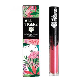 Ruj de buze lichid Natural & Vegan All Tigers, 8 ml (Nuanta Ruj: 601 Silence the critics)