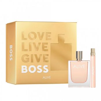 Set Cadou Hugo Boss Alive, Apa de Parfum, Femei (Continut set: 80 ml Apa de Parfum + 10 ml Apa de Parfum)