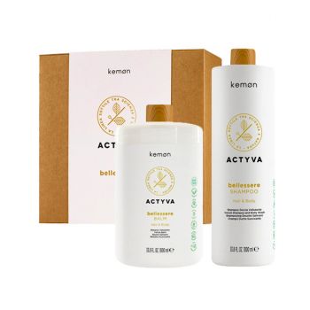 Set Kemon Actyva Bellessere, Sampon 1000 ml + Balsam 1000 ml de firma original