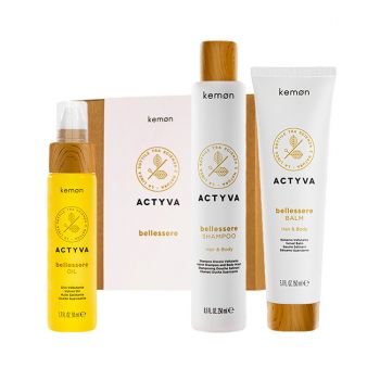 Set Kemon Actyva Bellessere, Sampon 250 ml + Balsam 150 ml + Ulei 50 ml de firma original