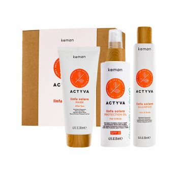 Set Kemon Actyvia Linfa Solare, Sampon 250 ml + Masca 200 ml + Ulei 125 ml