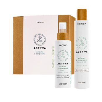 Set pentru volum Kemon Actyvia Volume e Corposità, Sampon 250 ml + Spray 125 ml Set pentru volum Kemon Actyvia Volume e Corposità, Sampon 250 ml + Spray 125 ml