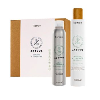 Set pentru volum Kemon Actyvia Volume e Corposità, Sampon 250 ml + Spray uscat 200 ml ieftin