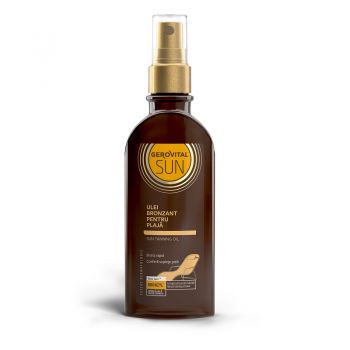 Ulei bronzant Gerovital Sun, SPF 15, 150 ml