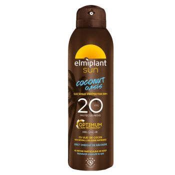 Ulei spray protector Coconut Oasis Optimum SPF 20 Elmiplant (Concentratie: Ulei, Gramaj: 150 ml)