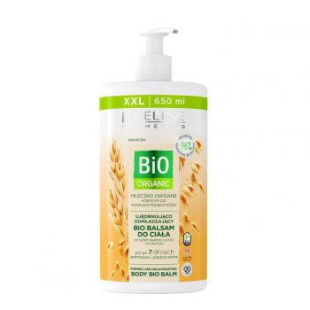 Balsam de corp Eveline Cosmetics Bio Organic cu lapte de ovaz, 650 ml