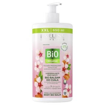 Balsam de corp Eveline Cosmetics Bio Organic cu ulei de migdale, 650 ml