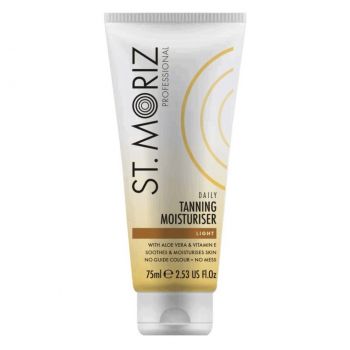 Crema Autobronzanta Profesionala pentru ten ST MORIZ Natural Glow cu Vitaminele B3, C, E si Aloe Vera, 75 ml de firma original