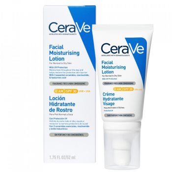 Crema hidratanta de fata CeraVe SPF 30 ten normal-uscat (Concentratie: Crema, Gramaj: 52 ml)