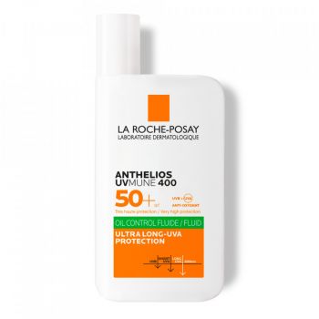 Fluid cu protectie solara SPF 50+ pentru fata La Roche-Posay Anthelios UVmune 400 Oil Control, SPF 50+, 50 ml