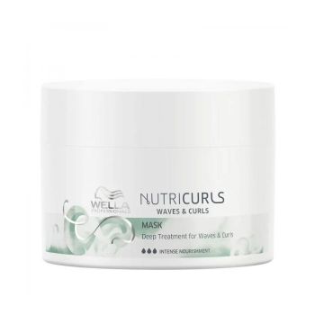 Masca pentru par cret/ondulat Wella Professionals Nutricurls Curls&Waves (Concentratie: Masca, Gramaj: 150 ml)