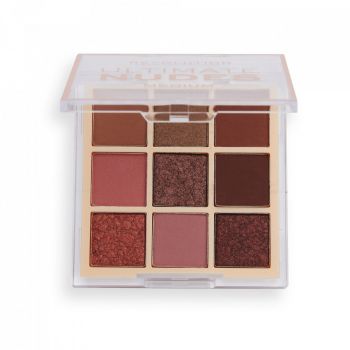 Paleta farduri de pleoape, Makeup Revolution, Ultimate Nudes, 9 Nuante, 8,1 g (Culoare produse:  Medium, Concentratie: Paleta fard de pleoape)