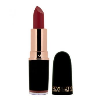 Ruj de buze Makeup Revolution Iconic Pro Lipstick, 3,2 g (Concentratie: Lip sticks, Nuanta Ruj: Duel Matte)