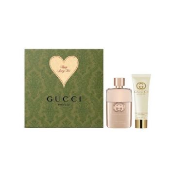 Set cadou Gucci Guilty for Women, Apa de Toaleta (Continut set: 50 ml Apa de toaleta + 50 ml Lotiune de corp)
