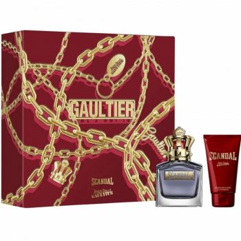 Set Cadou Jean Paul Gaultier Scandal Pour Homme, Apa de Toaleta (Continut set: 100 ml Apa de toaleta + 75 ml Gel de dus)