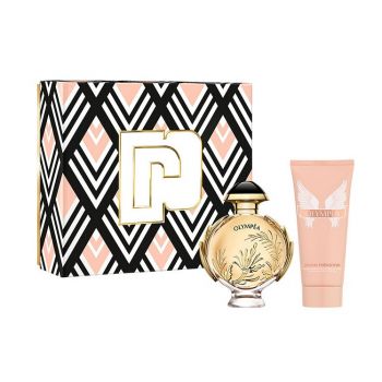 Set cadou Paco Rabanne Olympea Solar, Femei, Apa de Parfum (Continut set: 80 ml Apa de Parfum + 100 ml Lotiune de corp)