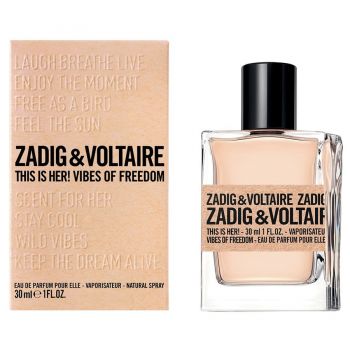 Zadig & Voltaire This is Her! Vibes of Freedom, Apa de Parfum, Femei (Concentratie: Apa de Parfum, Gramaj: 30 ml) de firma original