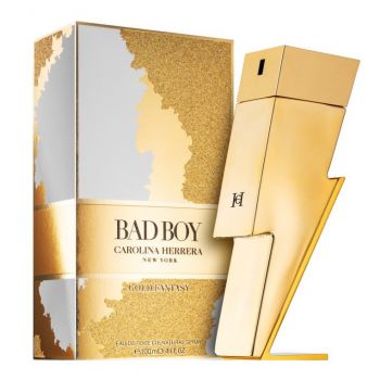 Carolina Herrera Bad Boy Gold Fantasy, Apa de Toaleta, Barbati (Concentratie: Tester Apa de Parfum, Gramaj: 100 ml)