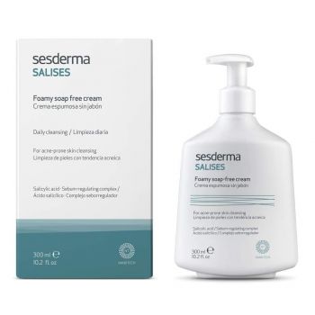 Crema pentru curatarea tenului gras Sesderma Salises, 300 ml (Gramaj: 300 ml, Concentratie: Crema pentru curatare)
