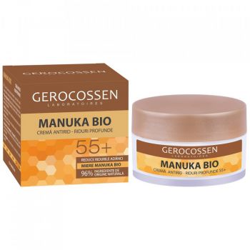 Crema pentru riduri profunde cu miere Manuka Bio 55+, 50 ml, Gerocossen (Gramaj: 50 ml)
