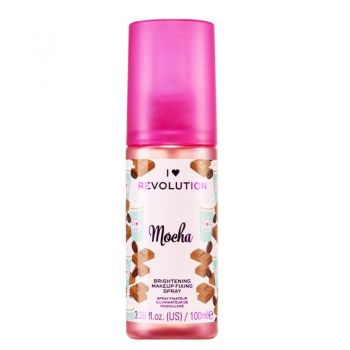 I heart, Makeup Revolution , Fixator de machiaj, Mocha (Gramaj: 100 ml, Concentratie: Fixator de machiaj)