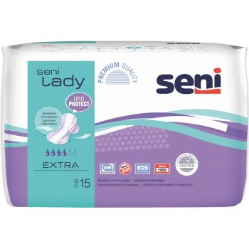 SENI LADY SLIM EXTRA ABSORNANTE INCONTINENTA 15 BUCATI