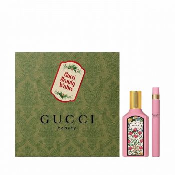 Set Cadou Gucci Flora Gorgeous Gardenia, Apa de parfum, Femei (Continut set: 50 ml Apa de Parfum + 10 ml Apa de Parfum)