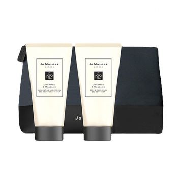 Set Cadou Jo Malone Lime Basil & Mandarin Barbati, Gel de maini 50 ml + Gel de dus exfoliant, 50 ml de firma original