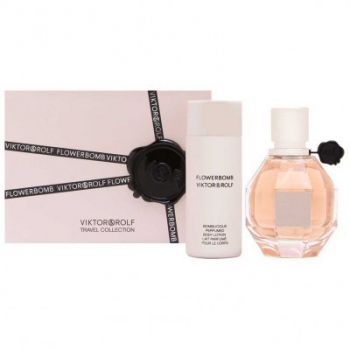 Set Cadou Viktor & Rolf, Flowerbomb, Apa de Parfum (Continut set: 50 ml Apa de Parfum + 50 ml Lotiune de Corp) de firma original