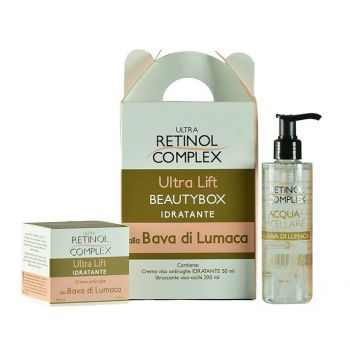 Set ingrijire ten Retinol Complex Beauty Box Hidratanta cu Extract de Melc Crema de fata 50 ml + Apa Micelara 200 ml de firma original