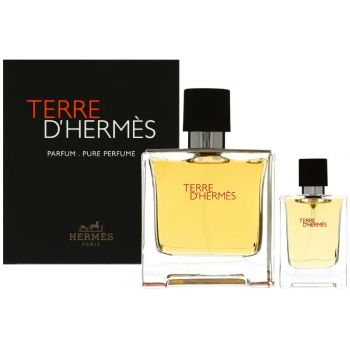 Set Terre D'Hermés Parfum, Barbati (Continut set: 75 ml Parfum + 12, 5 ml Parfum)