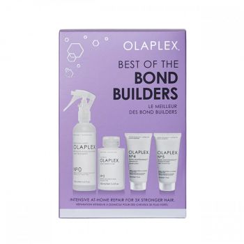 Set tratament pentru par Olaplex Best Of The Bond Builders, 315 ml (Concentratie: Set pentru ingrijirea parului, Gramaj: 155 ml + 100 ml + 30 ml + 30 ml) ieftin