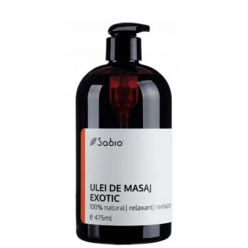 Ulei de masaj exotic, Sabio 475 ml (Gramaj: 475 ml, Concentratie: Ulei de masaj)