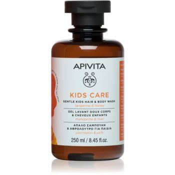 Apivita Kids Tangerine & Honey gel de dus si sampon 2in1 pentru copii