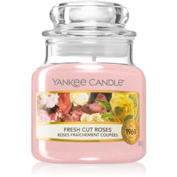 Yankee Candle Fresh Cut Roses lumânare parfumată Clasic mini