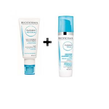 BIODERMA HYDRABIO GEL CREMA 40ML + SER 40ML 50% REDUCERE LA AL 2-LEA PRODUS