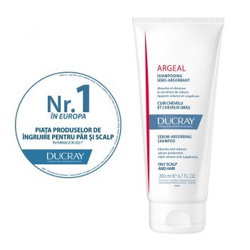 DUCRAY ARGEAL SAMPON CREMA PENTRU PAR GRAS 200ML