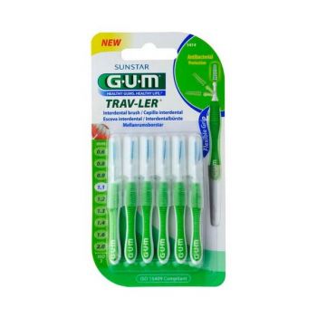 GUM PERII INTERDENTARE TRAV-LER 1.1MM VERDE 6BUC de firma original