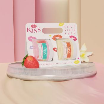 KISS PACHET UNT DE CORP 2 X 150ML AROME STRAWBERRY CREAM + VANILLA MILK