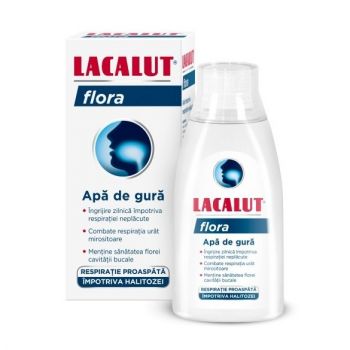 LACALUT APA DE GURA ANTIPLAQUE FLORA 300ML