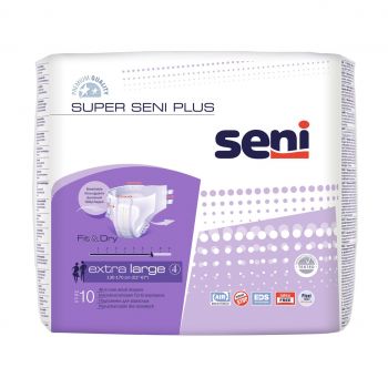 SENI SUPER PLUS EXTRA LARGE AIR SCUTECE INCONTINENTA 10BUC